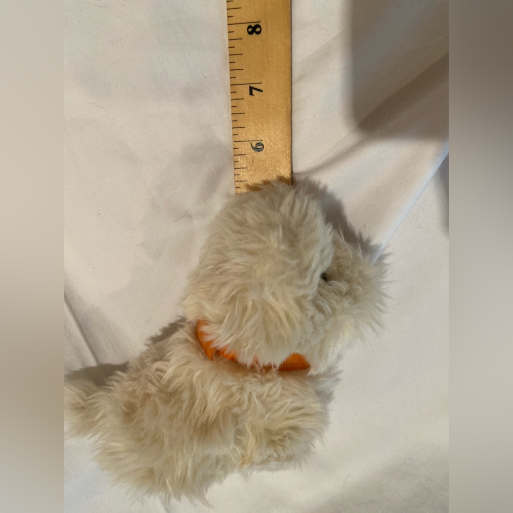American Girl Coconut White Plush Dog with Collar and Tag - Picture 8 of 8